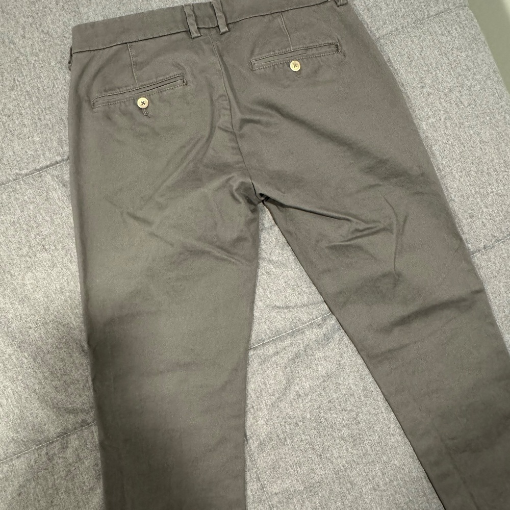 Dan John Italian Chino Pants - US 30/32 - Grey Slim Fit